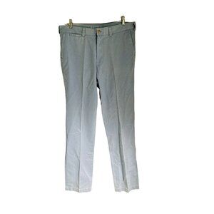 J. McLaughlin Casual Pants Cotton Chino Khaki Pale Blue Size 38